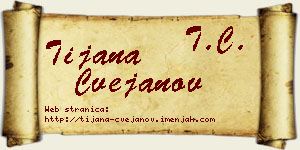 Tijana Cvejanov vizit kartica